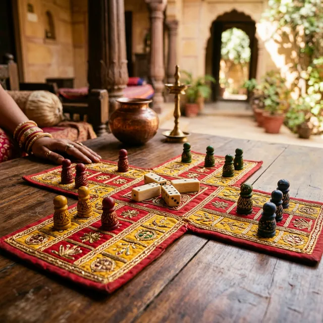 Traditional Chaupar Board Game